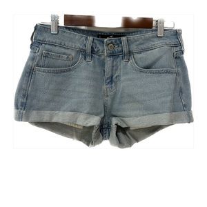 hollister denim shorts low rise size 3/25